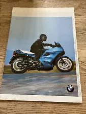 Vintage BMW Motorcycles Sales Brochure 1993 - K 1100 RS, K1, K75 S, R 100 GS