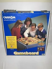 Vintage Carrom 26” x 26” Multi Game Pocketed Board with Pieces and Pegs in box