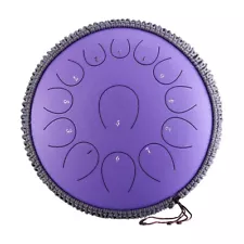 Steel Tongue Drum Handpan Percussion Drum 14 Inch 13 Notes C Key for Meditation