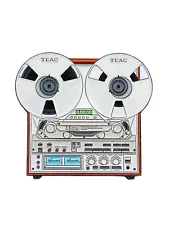 Limited Teac X 2000R Vintage Reel R2R Enamel Pins (New)