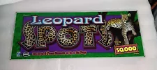 IGT SLOT MACHINE LEOPARD SPOTS GLASS PANEL