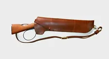 HENRY MARES LEG LEATHER SCABBARD HOLSTER - LOOP-SHOULDER STRAP - USA Maker