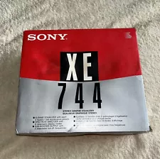 Sony XE 744 Stereo Graphic Equalizer (Brand New Never Opened)