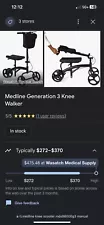 Medline Generation 3 Knee Scooter - Generation 3 Knee Scooter - MDS86000G3