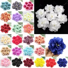 5/100P Artificial Silk Peony Flower Head For DIY Crafts WeddingDecor Fake Flower