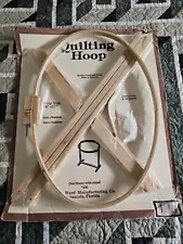 Quilting Hoop Size 18"x27 Oval Frame with Stand USA Made #400 New!