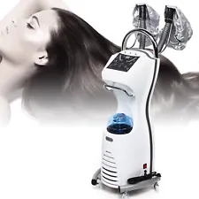 Used!Stand Hair Steamer Hair Dryer Rolling Ozone Oil Treatment Machine Salon SPA