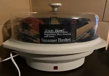 Vintage 1982 Rival Automatic Rice Vegetable Seafood Steamer Model #4450