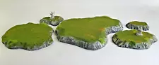 Stackable Wargaming Terrain Hills Scenery Set of 5 Fully Painted warhammer hill