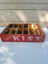 Vintage Orange Kist Soda 24 Bottle Wooden Crate "Get Kist"