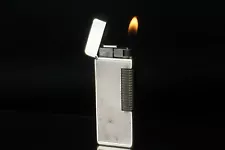 Dunhill Vintage Rollagas Lighter Silver plated Working #AD28