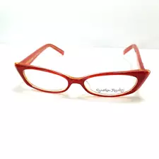 Cynthia Rowley CR0207 Eyeglasses FRAMES ONLY Red Rhinestone Cat Eye 50 15 135