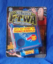 PRO THUMB WRESTLING ARENA Blue Mat w/ 2 Player Action Hog Wild Toys CHRISTMAS