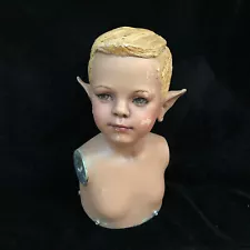 Vintage ELF CHILD KID MANNEQUIN HEAD TORSO