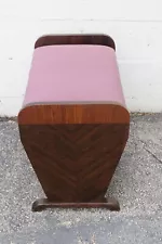 Art Deco Early 1900s Vanity Stool Bench Ottoman 5581