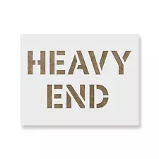 Heavy End Stencil - Durable & Reusable Mylar Stencils