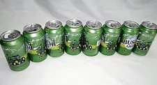 8 Busch Light John Deere Tracks Tractor Green 12 oz Empty Beer Cans For Farmers