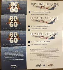 SAN FRANCISCO SF GIANTS SGA ALASKA AIRLINES BOGO FLIGHT TICKET VOUCHER 9/13/24