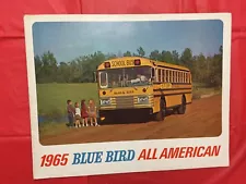 1965 BLUE BIRD "ALL-AMERICAN SCHOOL BUS"" Bus Dealer Sales Brochure