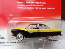 1955 FORD CROWN VICTORIA 2000 JOHNNY LIGHTNING AMERICAN CHROME 1:64