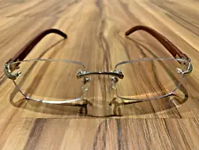 Vintage Cartier Bubinga Wood Eyeglasses - Rare