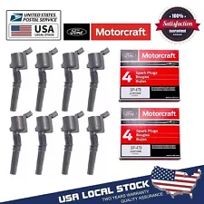 Set of 8 Ignition Coil DG508 & Motorcraft Spark Plug SP479 for Ford 4.6L 5.4L