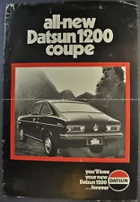 1971 Datsun 1200 Coupe Sales Brochure Sheet Nissan Original 71