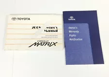 2008 Toyota Matrix Factory Original Glovebox Owners Manual Portfolio