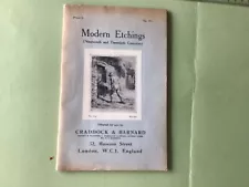 Modern etchings, 19th and 20th centuries offered for sale 1969 catalogue A8371