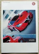 VAUXHALL VX220 2.0i 16v TURBO Car Sales Brochure For 2004 #VM0404720