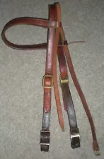 New ListingBIG THICK Heavy Duty Western Cowboy Leather Bridle 1" Wide Double Ply Headstall