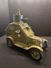 OLD TOY SOLDIER STYLE custom made 54 mm metal/plastic WWI ARMOURED CAR /1 figure