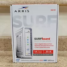 ARRIS SURFboard SB6190 DOCSIS 3.0 32 x 8 Gigabit Cable Modem White SEALED NEW