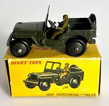 Vintage DINKY TOYS F N° 80 Bp JEEP Hotchkiss-Willys in ORIGINAL BOX