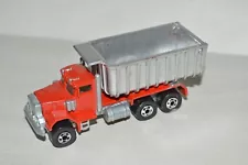 diecast vehicle 1/64 Hot Wheels Peterbilt Dump truck silver painted 1979