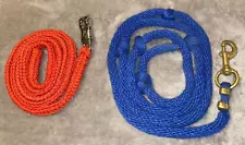 A PAIR OF LEAD ROPES