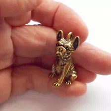 BRONZE TERRIER BOSTON TERRIER / FRENCHIE WITH LOOP CHARM NEW