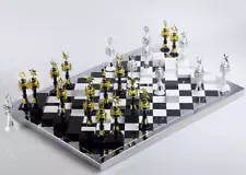 Kingdom Hearts III 3 Alba & Ater Chess Set 16 Silver 16 Gold Pieces + Board