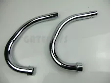 For Honda Front Chrome Pipes Down CX500 GL500 Silver Wing EXHAUST CX GL 500