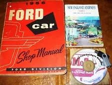 1956 56 FORD CAR Repair MANUAL & Parts Orig Fairlane Mainline Skyliner & BONUS