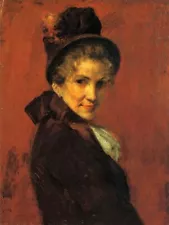 Excellent Oil painting William Merritt Chase - Portrait of a Woman canvas 36"