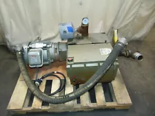 Large Becker Rotary Vane Vacuum Pump 4.190 With 7.5 HP Electric Motor