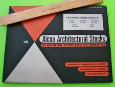 1958 ALCOA ALUMINUM ARCHITECTURAL STOCKS DEALER SPIRAL CATALOG 110-pgs ILLUSTR'D