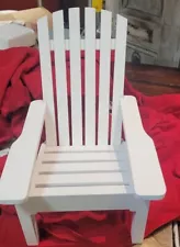 American Girl Molly's Adirondack White Chair Retired 18in Doll