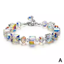 Northern Lights Bracelet Cube Crystal Stone Bracelets X9I2 HOT B4Y SALE K1W8 NEW