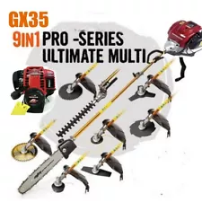 GX35 Weed eater 9 in 1 Brush cutter tree pruner lawn mower gas 4-strokes trimmer