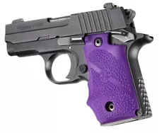 Hogue Rubber Grip With Finger Grooves Purple For Sig-Sauer P238 - 38006