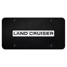 Toyota Land Cruiser License Plate (Chrome On Black)