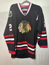 Vintage Reebok Chicago Blackhawks Duncan Keith #2 Authentic On Ice Jersey Sz 50