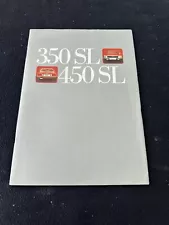 1973 1974 Mercedes Benz 350SL 450SL GERMAN Sales Brochure W107 Euro SL Catalog